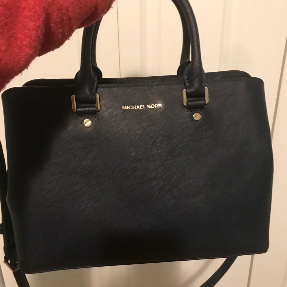 Navy Michael Kors purse